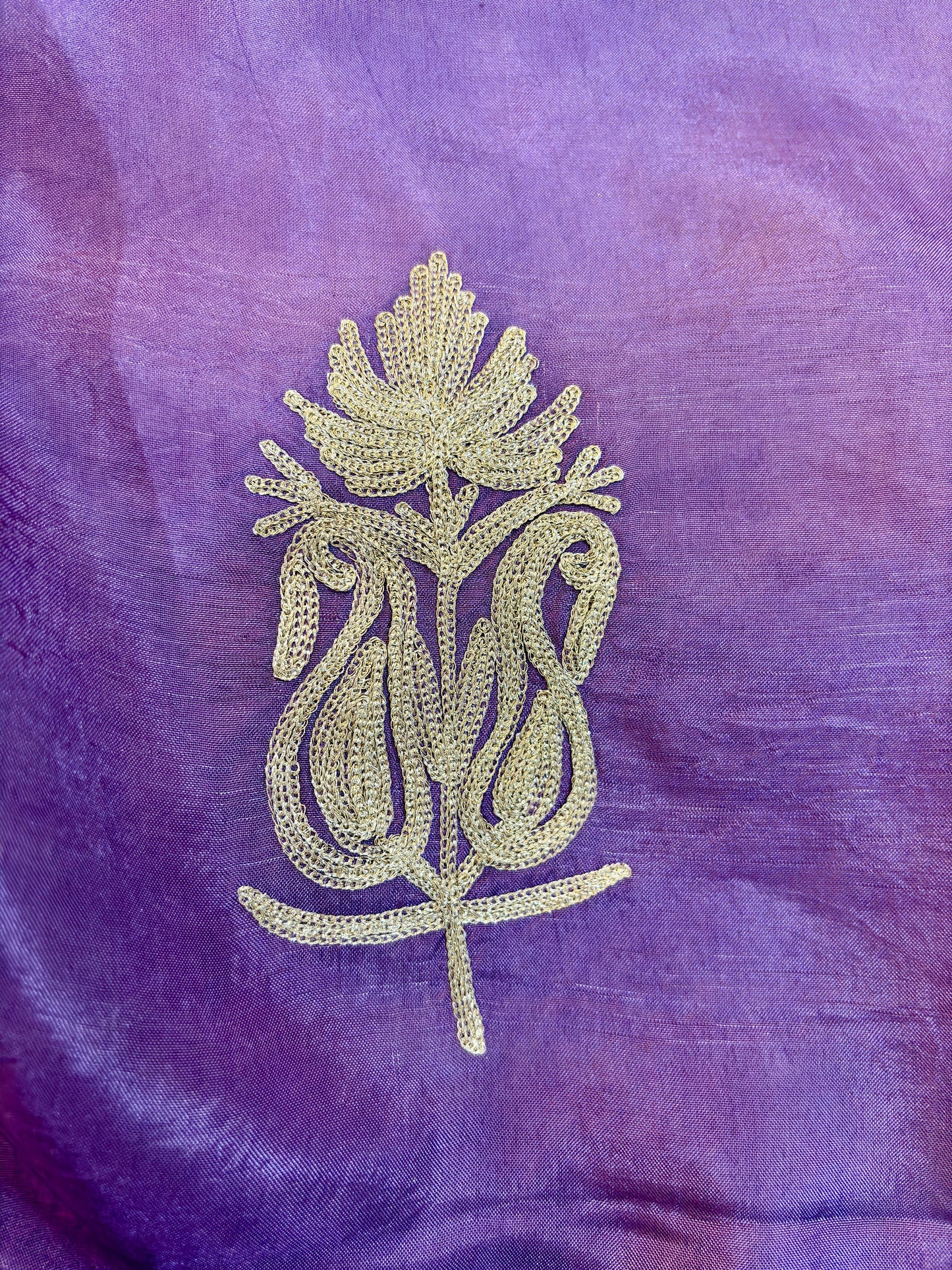 Gulab Zari Lavender Unstitched Suit