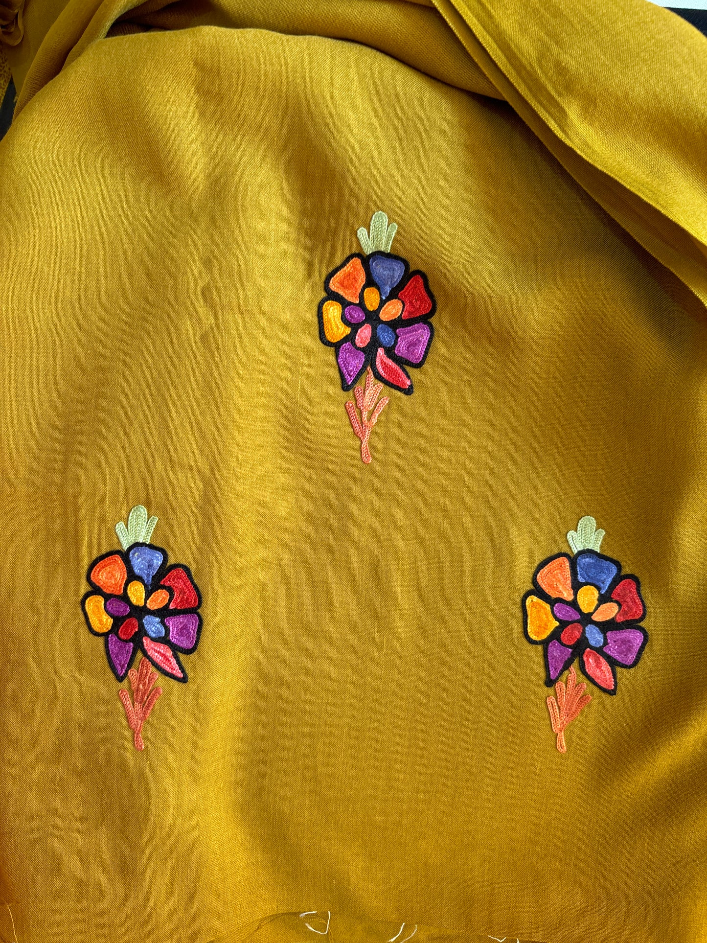Gul Mustard Aari Embroidered Unstitched Suit – Summer Edition
