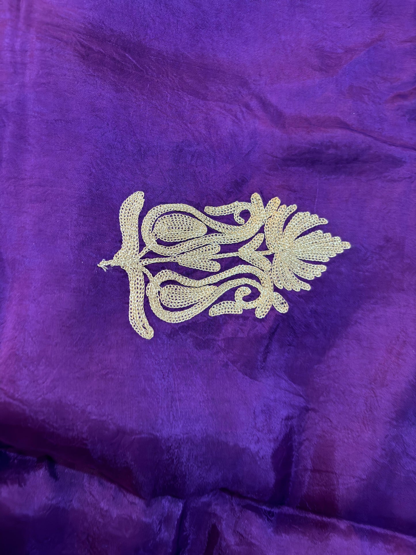 Gulab Zari Purple  Unstitched Suit