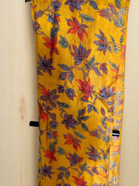 Heer Mustard Kashmiri Silk Unstiched Suit with Thread Embroidery