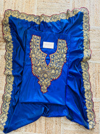 Nayna Royal Blue  Unstiched Suit with Tilla Embroidery
