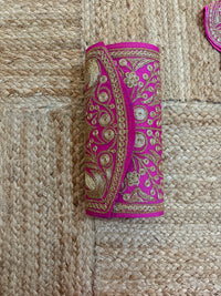Nayna Royal Pink  Unstiched Suit with Tilla Embroidery