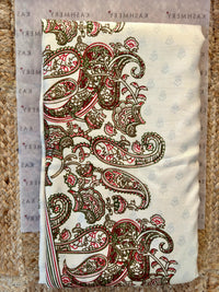 Naari Ivory Kashmiri Silk Printed Saree with Blouse