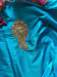 Sufianna Ferozi Unstiched Silk Suit with Tilla Embroidery
