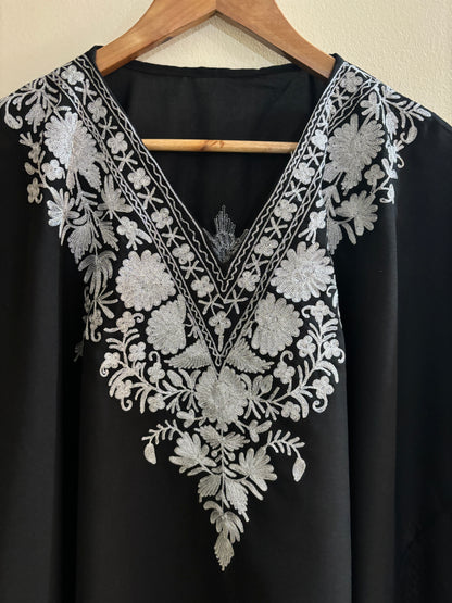 Heer Black Short Zari Work Kaftan