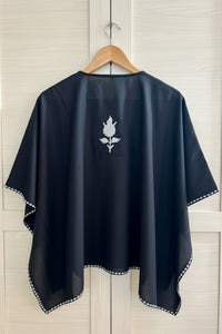 Heer Black Short Zari Work Kaftan