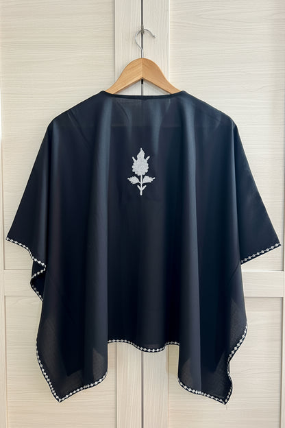 Heer Black Short Zari Work Kaftan