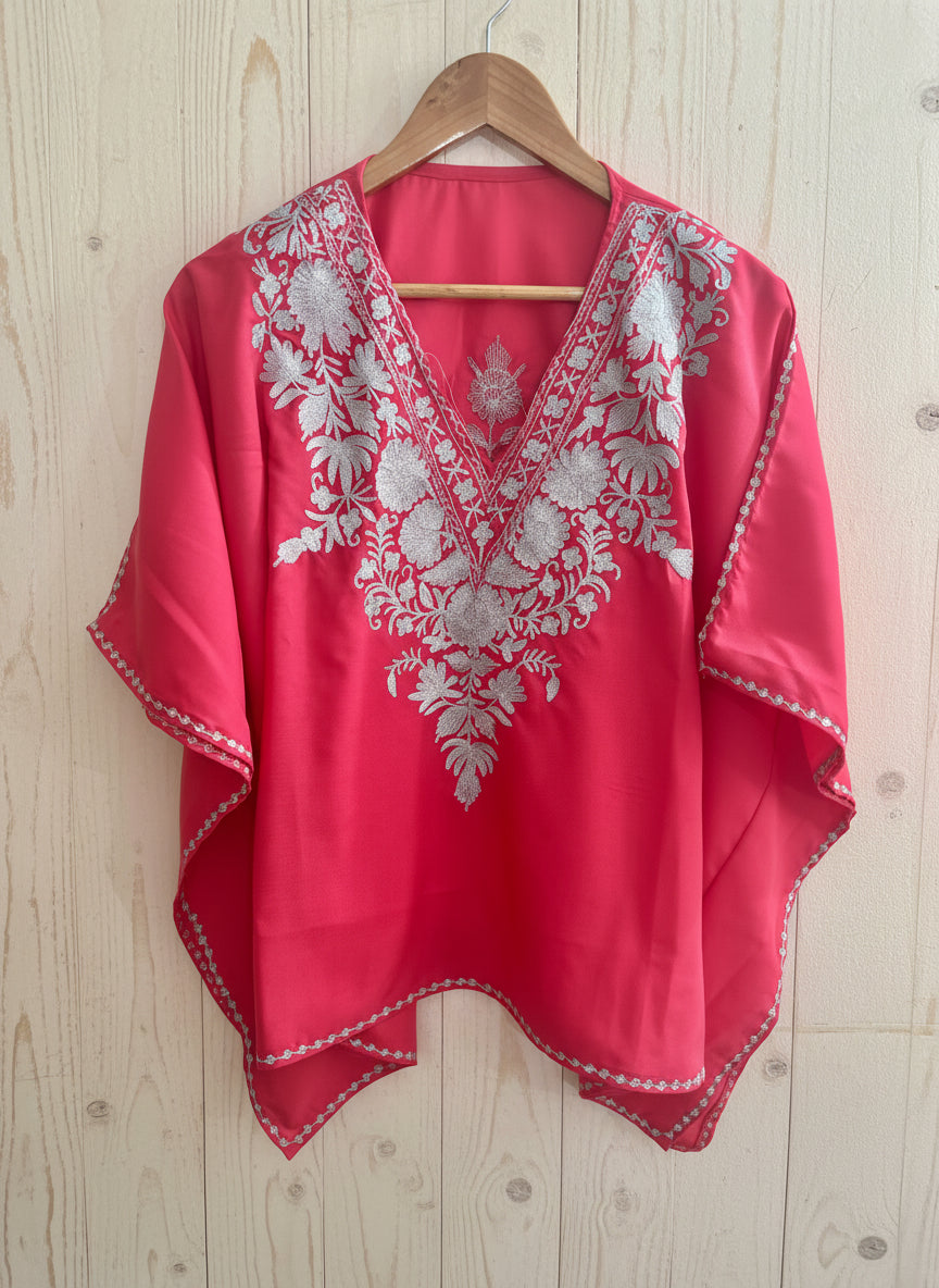 Heer pink Short Zari Work Kaftan