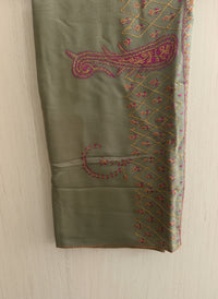 Waadi Light Green Sozni Work Stole