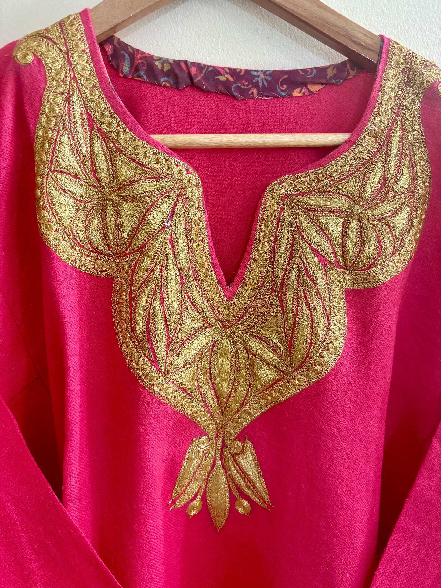 Masoom Pink Tilla Embroidery Work Pheran