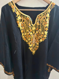 Dhurandhar Royal Black Embroidery Aari Work Pheran