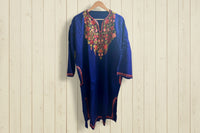 Dhurandhar Royal Blue Embroidery Aari Work Pheran