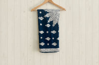 Waadi Royal Bule Shawl with Tilla Work