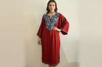 Dhurandhar Rust Orange II Aari Work Pheran