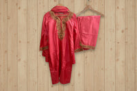 Leela Stitched Pink Tilla Suit Set with Dupatta