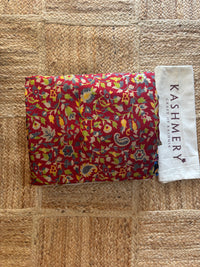 Lailaa Maroon Pashmina print Saree + Summer Shawl