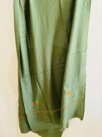 Premium Pastel Green Winter Unstiched Suit with Tilaa Embroidery