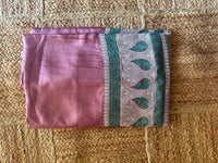 Lailaa Pink Saree with Kashmiri Soni  & Tilla Embroidery