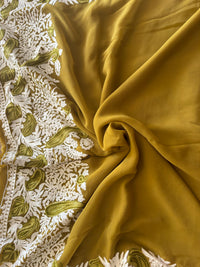 Lailaa Olive Green Aari Work Saree