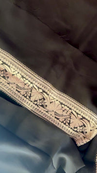 Lailaa Black Saree with Kashmiri Zari Embroidery