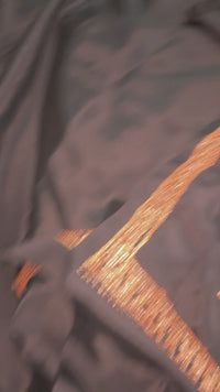 Omang Black Crepe Saree with Kashmiri Tilla Embroidery